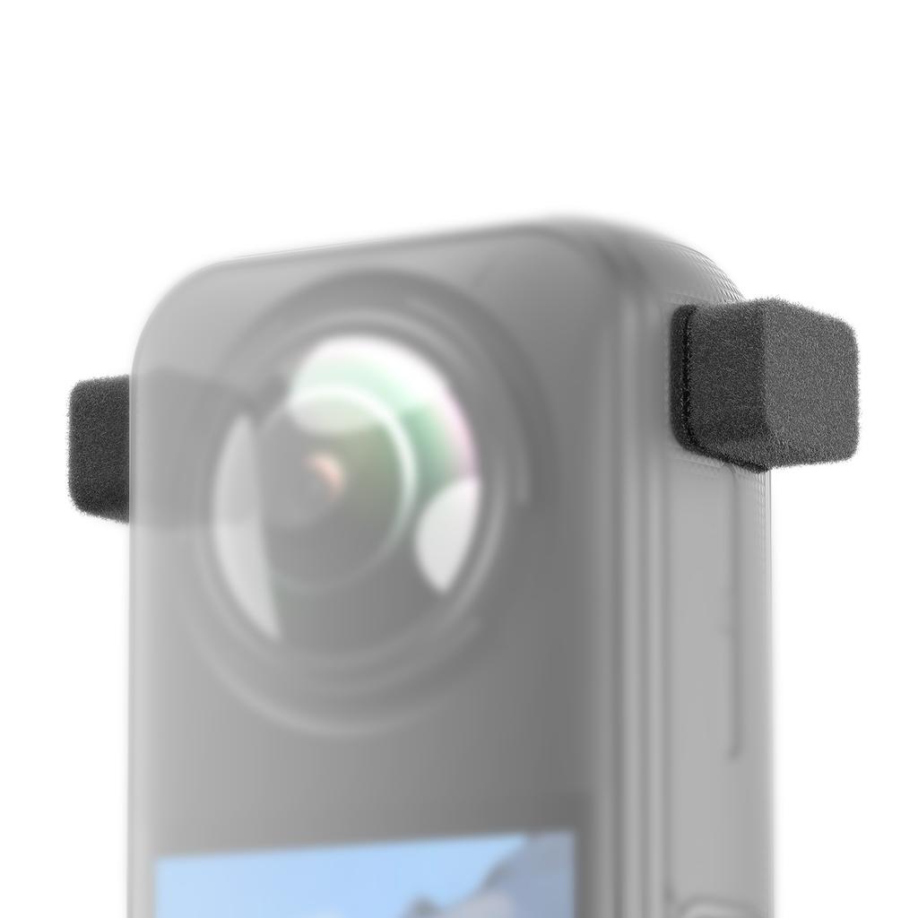 Insta360 X5 Panoramik Aksiyon Kamerası için Mikrofon Rüzgarlığı Gürültü Azaltma Rüzgar Kılıfı Net Ses için