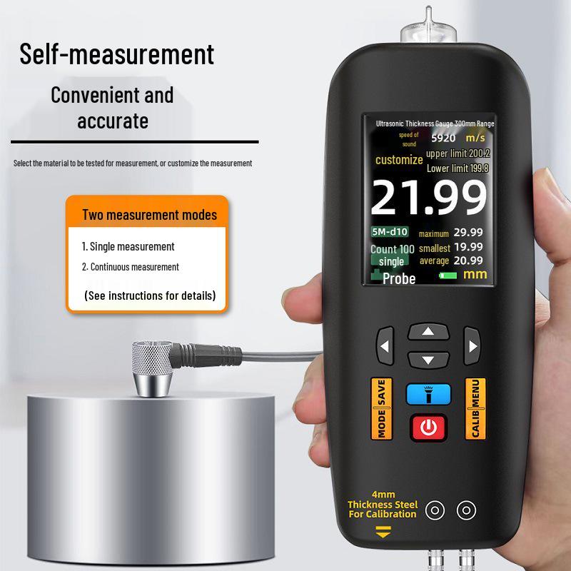 BSIDE Aimer T7 High Precision Ultrasonic Thickness Gauge for Iron, Aluminum, Glass, and Stainless Steel.