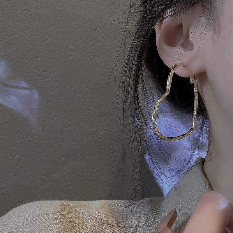 European and American exaggerated big love earrings women's design sense earrings earrings