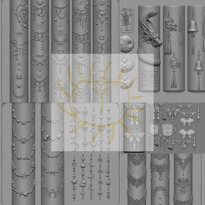 Easy-To-Use Manicure Design Tools: DIY Nail Templates, 3D Butterfly Flower Silicone Mold & Sweet Bow Bead Chain Designs