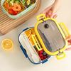 Sealed Double-layer Lunch Box For Students With Compartments, Microwave-safe,  Worker Fat-reducing Take-out Lunch Box