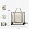 Large-capacity Pet Trolley Case Cat Bag Carriers Breathable Pet Bag Pet Carriers for Cat Easy Interaction Oxford Cat Bags