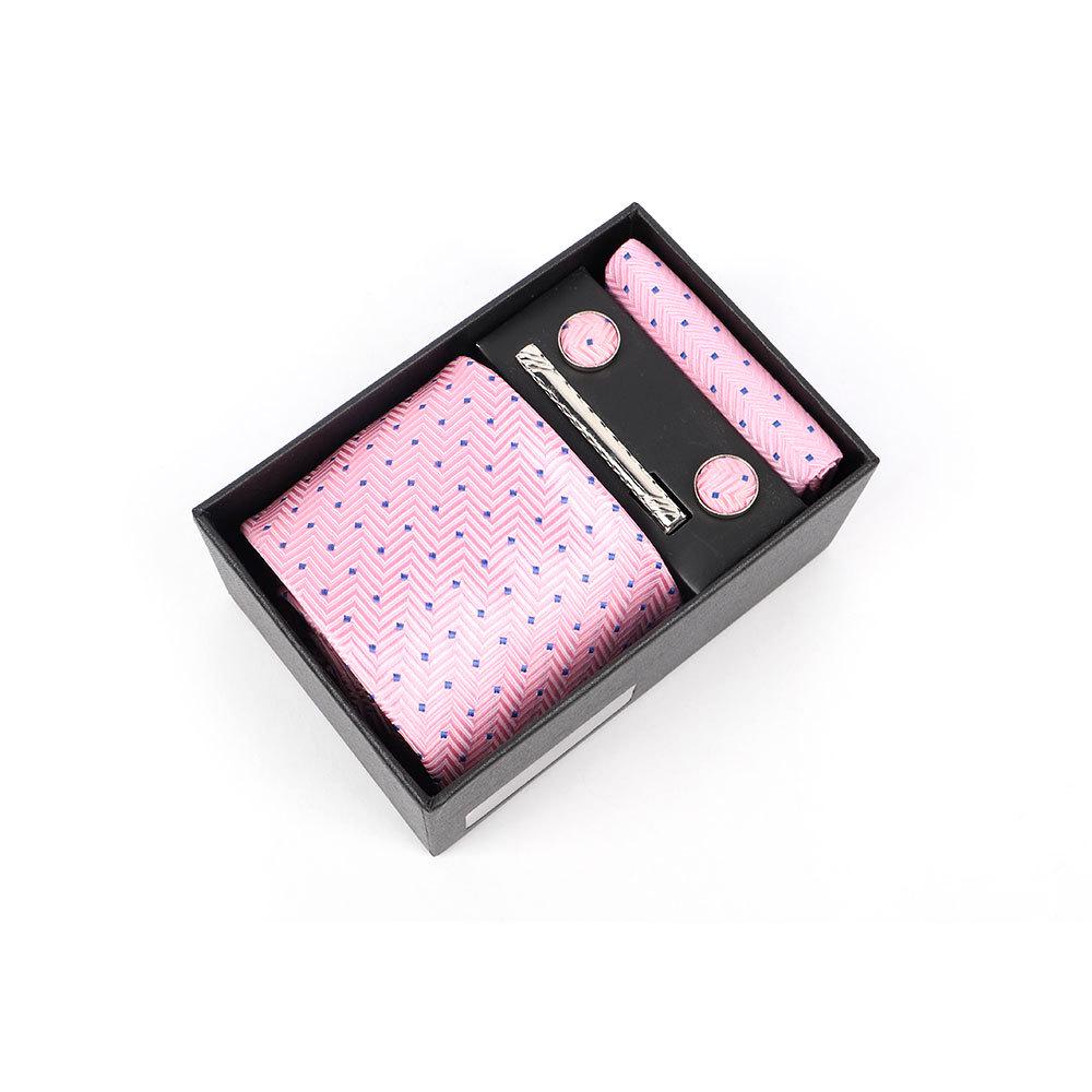 Luxury Men's Tie Gift Box with High-End Jacquard Embroidery