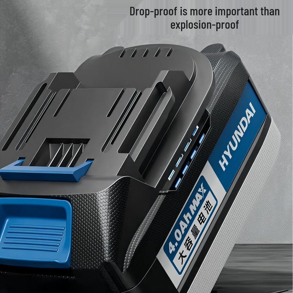 Hyundai Makita 21V Large-Capacity Lithium Battery for Power Tools - Fits Electric Drills & Angle Grinders