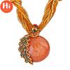 Ciao Collana Pavone Regalo Zricon Opale Bohemien Ciondolo Intarsiato