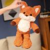 Peluche Volpe Soffice Carino Morbido Cartone Animato Volpi Arancioni Bambola Ripiena per Calmare Bambini Giocattoli