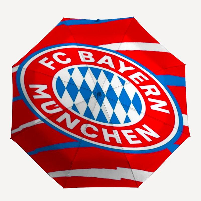 Bayern Munich Theme Automatic Umbrella, Lightweight & Portable, 8 Rib, Perfect for Outdoor Travel, Birthdays, Christmas, Gifts.
