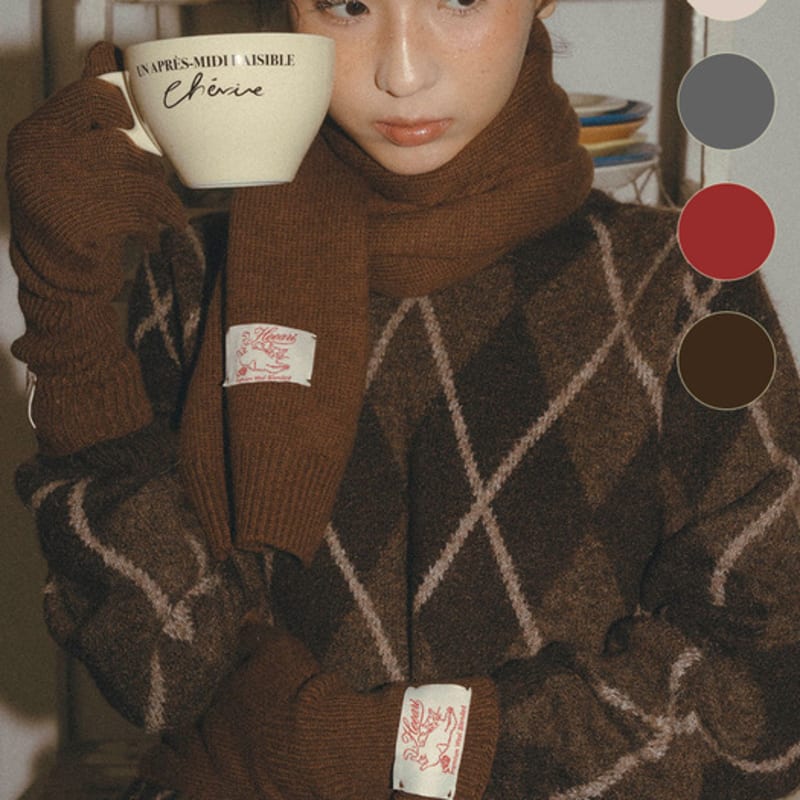 Heeari Host Winter Muffler & Gloves (4 colors)