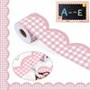 Pink Poster Border Stickers DIY Waterproof Wavy Edge Paper Black Board Decorative Stickers