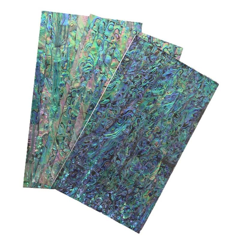 1Piece 240x140mm Natural Abalone Shell Mother of Pearl laminate Sheet DIY Home Decoration Material Crafts Carved Inlay