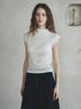 LENINA Margaret Half Turtleneck T-Shirt_Ivory