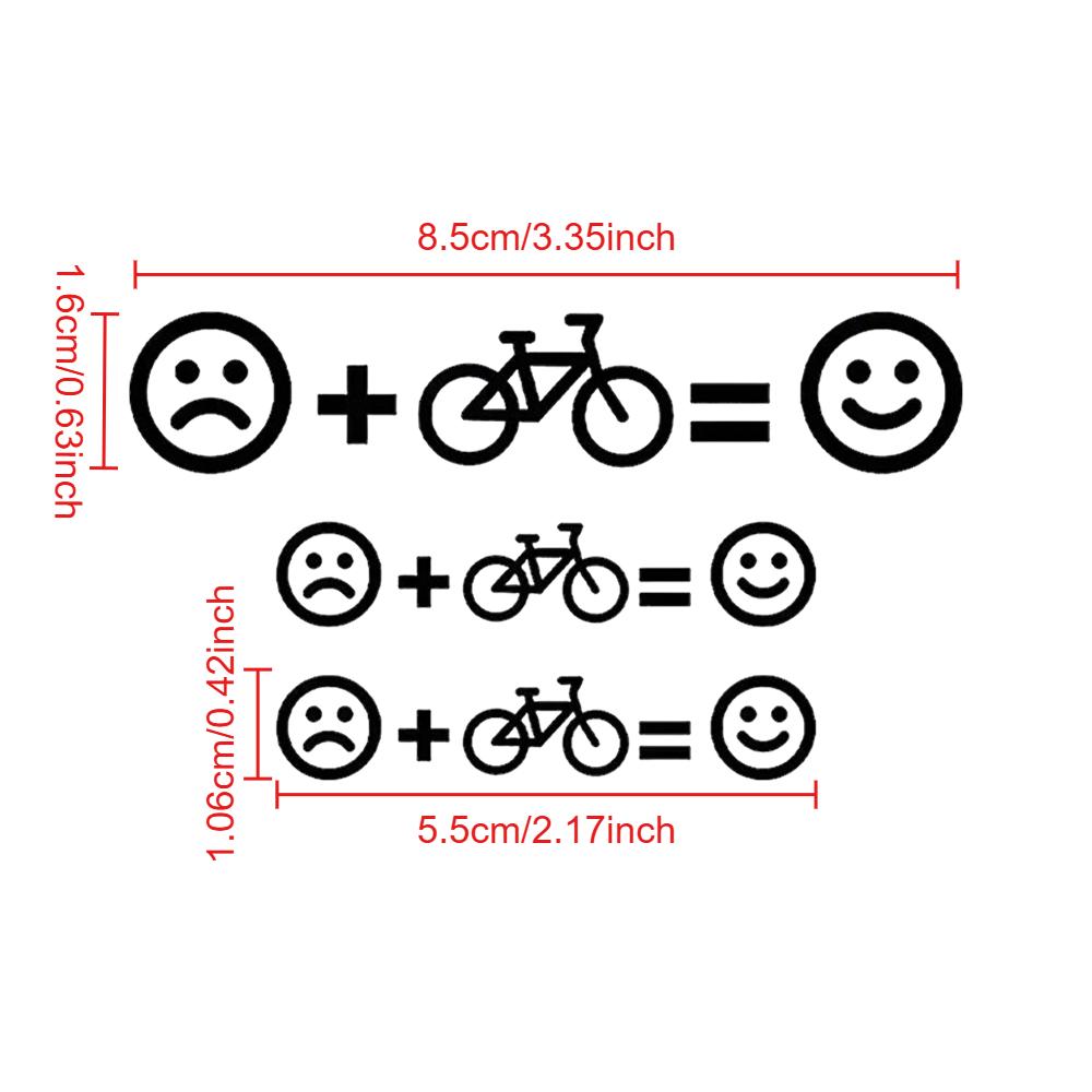 Emotikona Nálepky na kolo Decals Cyklistika Kolo MTB Vinylové nálepky Silniční Rám Horní trubka Dekorace Rovnováha emoji Grafická fólie