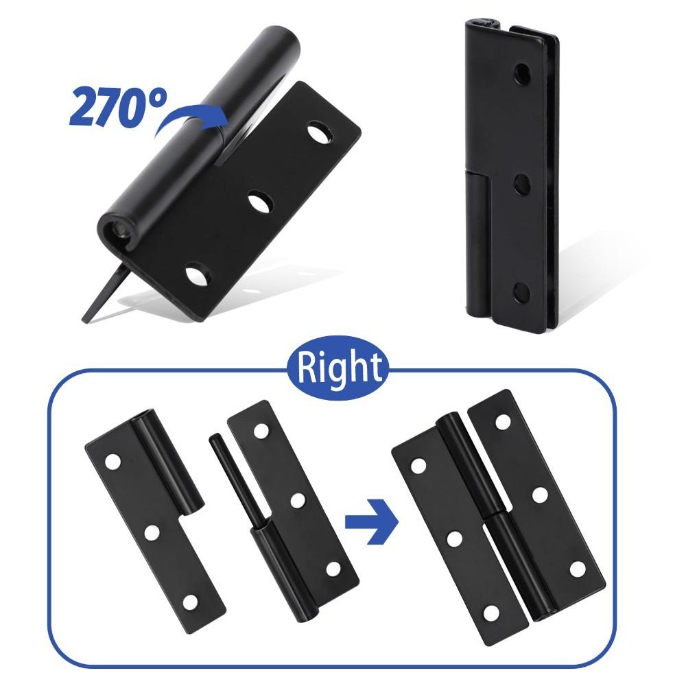 2Pcs Stainless Steel Detachable Small Hinges 2.5 Inch Left and Right Handed  Door