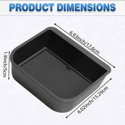 For Toyota Land Cruiser Prado 250 / Lexus GX 550 (Only Fit Cool Box) 2024-2025 Car Armrest Storage Box Console Organizer Tray