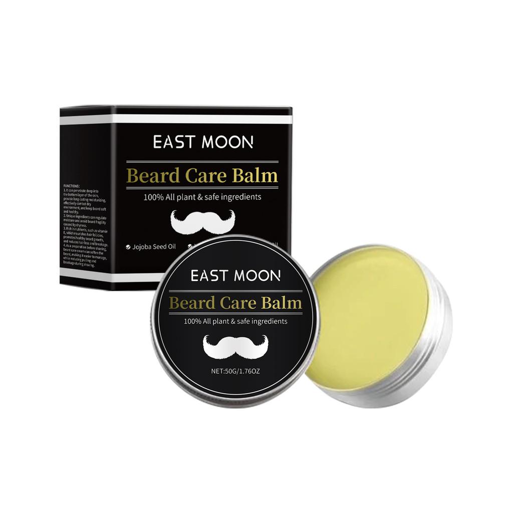 East Moon Men's Beard Care Cream Nourishing Deep Conditioning Rich Glossy Dark Formula