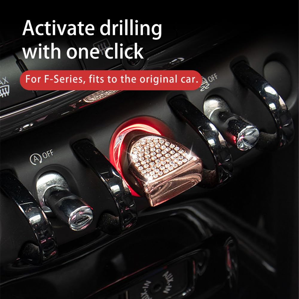 FDAIUN Car Starter Ring Engine Start Button Cover for BMW Mini F Series Compatible