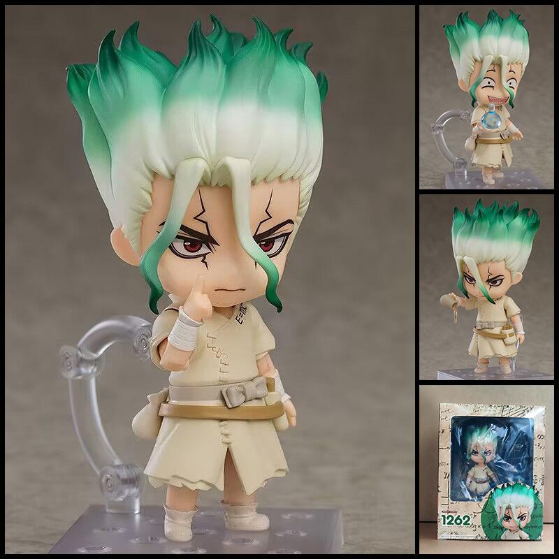 Аниме Подвижная Фигурка Сенку Исигами Dr Stone Сменные Лица ПВХ Коллекционная Фигурка Настольный Декор Украшение Подарок Для Любителей Аниме