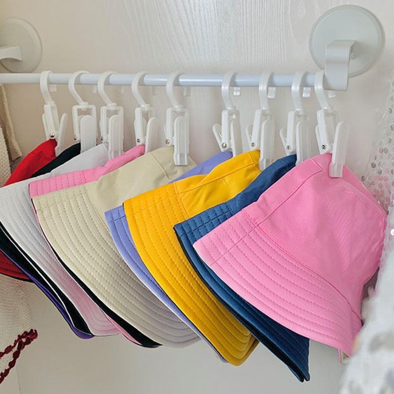 Durable Plastic Hat Dress Clips On Hook Hanging Clothes Peg Laundry Clothes Clip Hanger Laundry Storage Organization