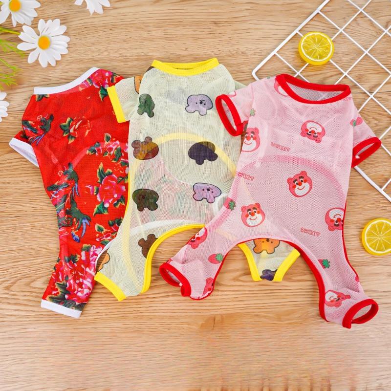Pet Four-legged Clothing VestsDog and Cat Supplies Cat Air-conditioned SuitsAnti-dirt and Anti-mosquito Clothing