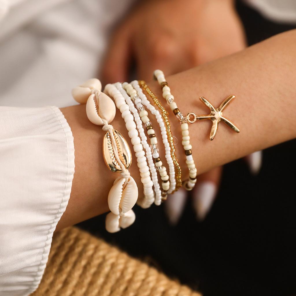 Layered Shell Unique And Starfish Necklace With Eyecatching Alloy Design Suitable For Women Fashionforward