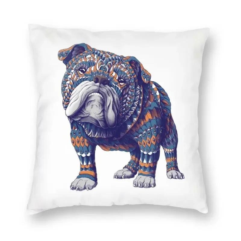Pet Dog Funny Puppy Floor Pillowcase Living Room Home Decor Nordic English Bulldog Cushion Cover