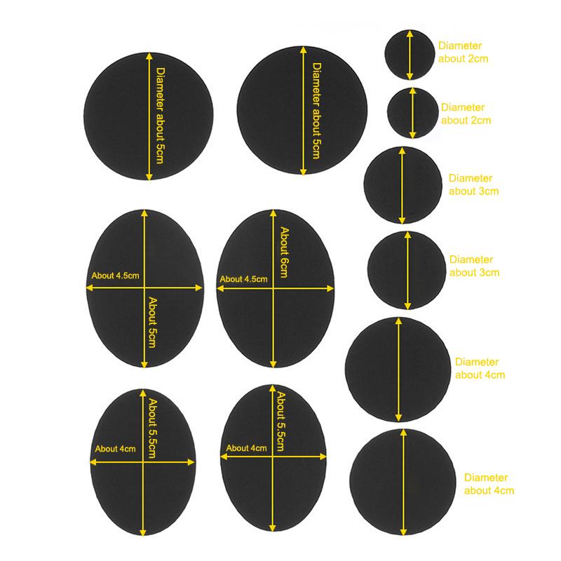 1Set Instant Self-Adhesive Durable Fabric Repair Patches Assorted Shapes Universal Iron-On Free For Down Coats