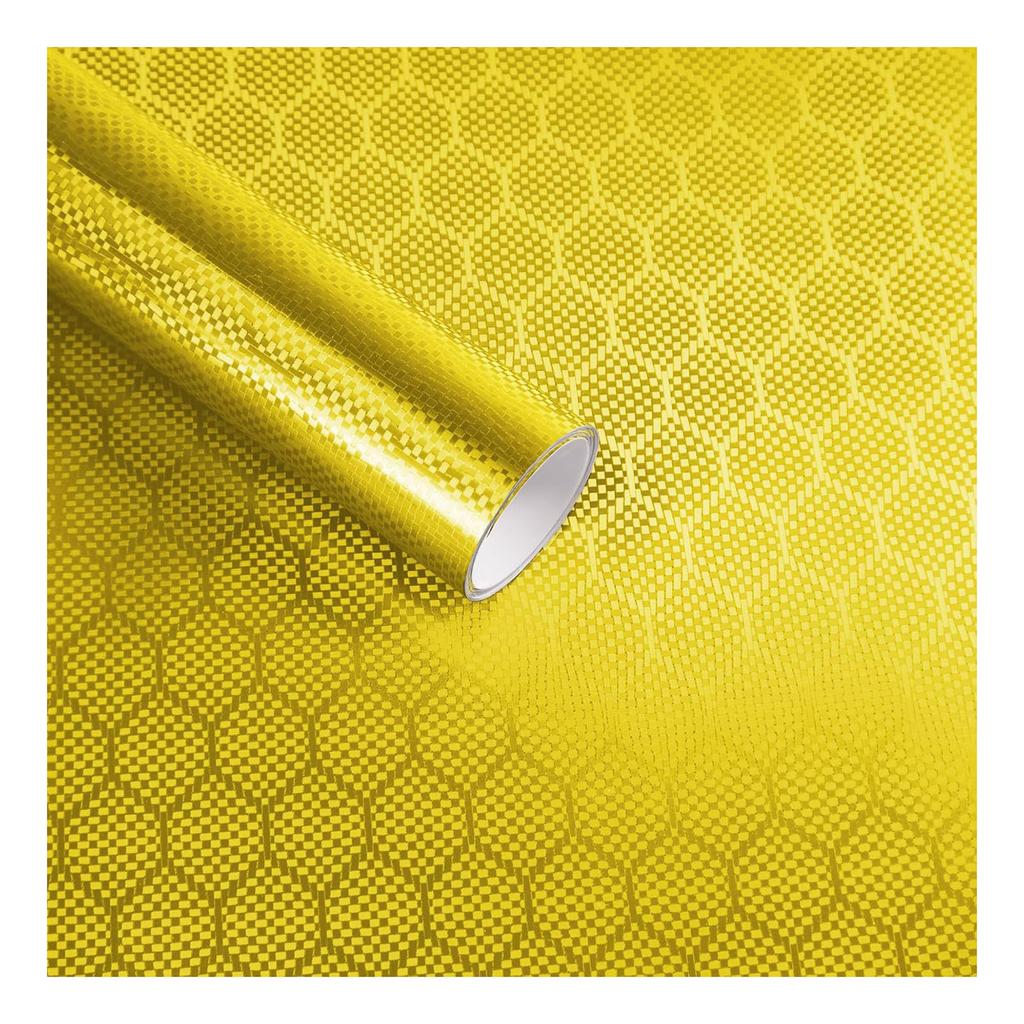 PET Hex-Carbon Fiiber Car Wrap Film,Self-Adhesive DIY Auto Exterior Interior Decor Film Sticker,Car Modification Wrap Sticker