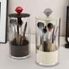 Automatic Lifting Makeup Brush Holder With Dustproof Lid Cosmetic Storage Box For Brushes,Lipsticks Makeup Organier For Vanity
