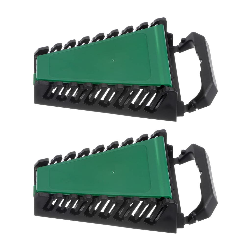 Uxcell Wrench Wrench Wrench ABS Plastic Tool Holder with 150mm X Pack of 2 Organizer, Rack, Holder, 8-Slot Handle, 120mm,
