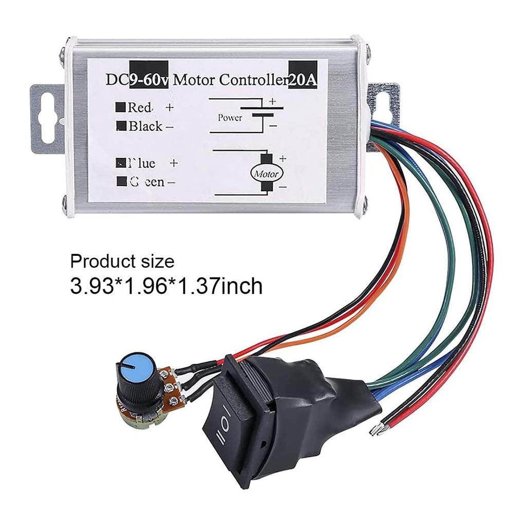 Speed Controller Current Regulator Voltage Adjuster Fine Workmanship Professional Vehicle Accessories Multipurpose 9V-60V