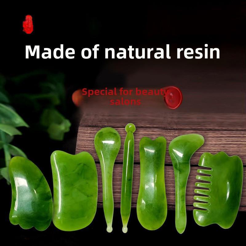 "Massage-Schabewerkzeug aus Harz-Bienenwachs für Nacken, Taille und Gesicht"