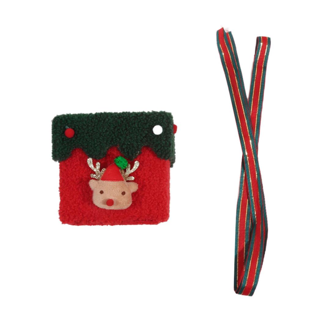 Household Xmas Children's Bombonera Christmas Eve Lint Christmas Gift Box Present Ribbon Xmas  Eve Gift Box