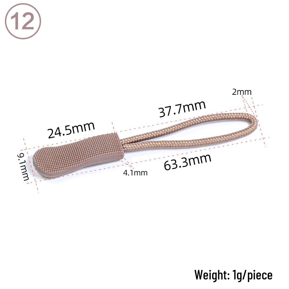 Eco-friendly TPU Caterpillar Zipper Head Pull Cord