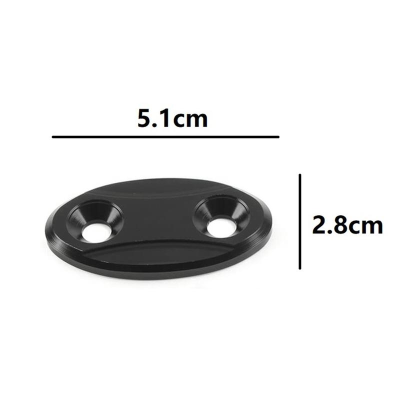 Motorcycle Block OFF Plate Rear View Mirror Hole Cover For BMW S1000RR 2009- YAMAHA R1 2007-2014 Accessories - Black