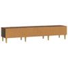 TV Stand 147 X 34.5 X 30 Cm Reclaimed Wood Look Particleboard
