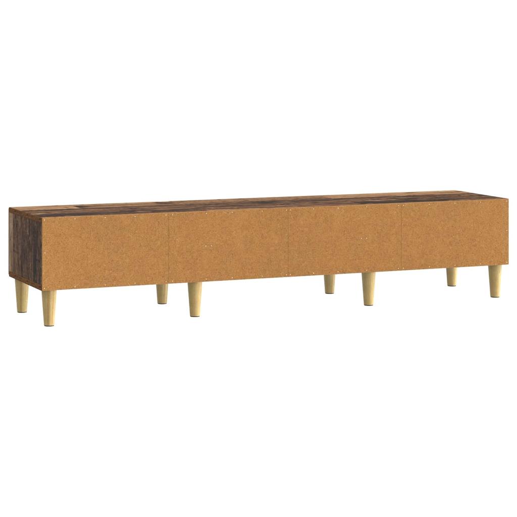 TV Stand 147 X 34.5 X 30 Cm Reclaimed Wood Look Particleboard