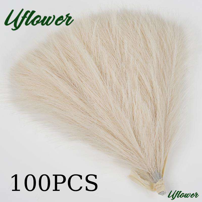 10/30/50/100PCS 42CM Artificial Fluffy Pampas Bohemian Grass Fake Plant Reed Wedding Home Party Decoration