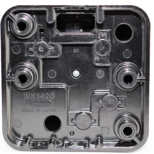 Panasonic Grounded 3P20A Square Outlet Black WK1420