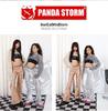 Girls' Sequin Tassel Jazz Dance Outfit - Mesh Long Sleeve & Pants Set for Street & Performance