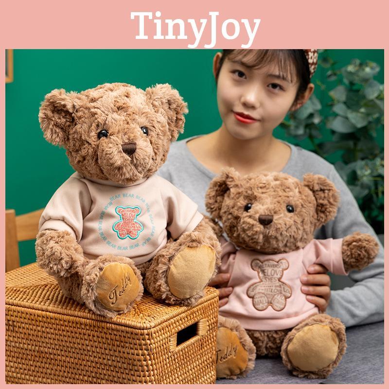 Delightful Teddy Bear Plush Stuffed Animal Cuddly Bear Doll Cute Design 30cm