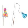 New Cute Octopus Cat Teasing Wands Funny Catcher Long Handle Interactive Stick Plushie Animals Teaser Stick Rod Indoor Play