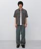 INSILENCE Cotton Tencel Fatigue Shirt Ash Brown