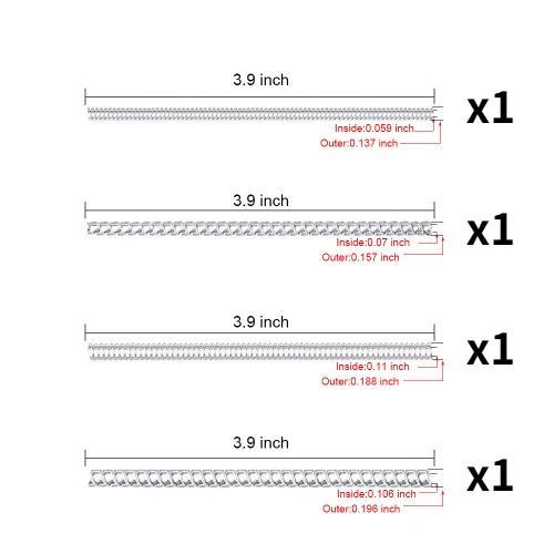 

4/8/16 PCS Invisible Ring Sizers – Adjustable Spacers for Loose Rings, Fits Bands Up to 6mm (Reduces 0.5–1.5 Sizes)