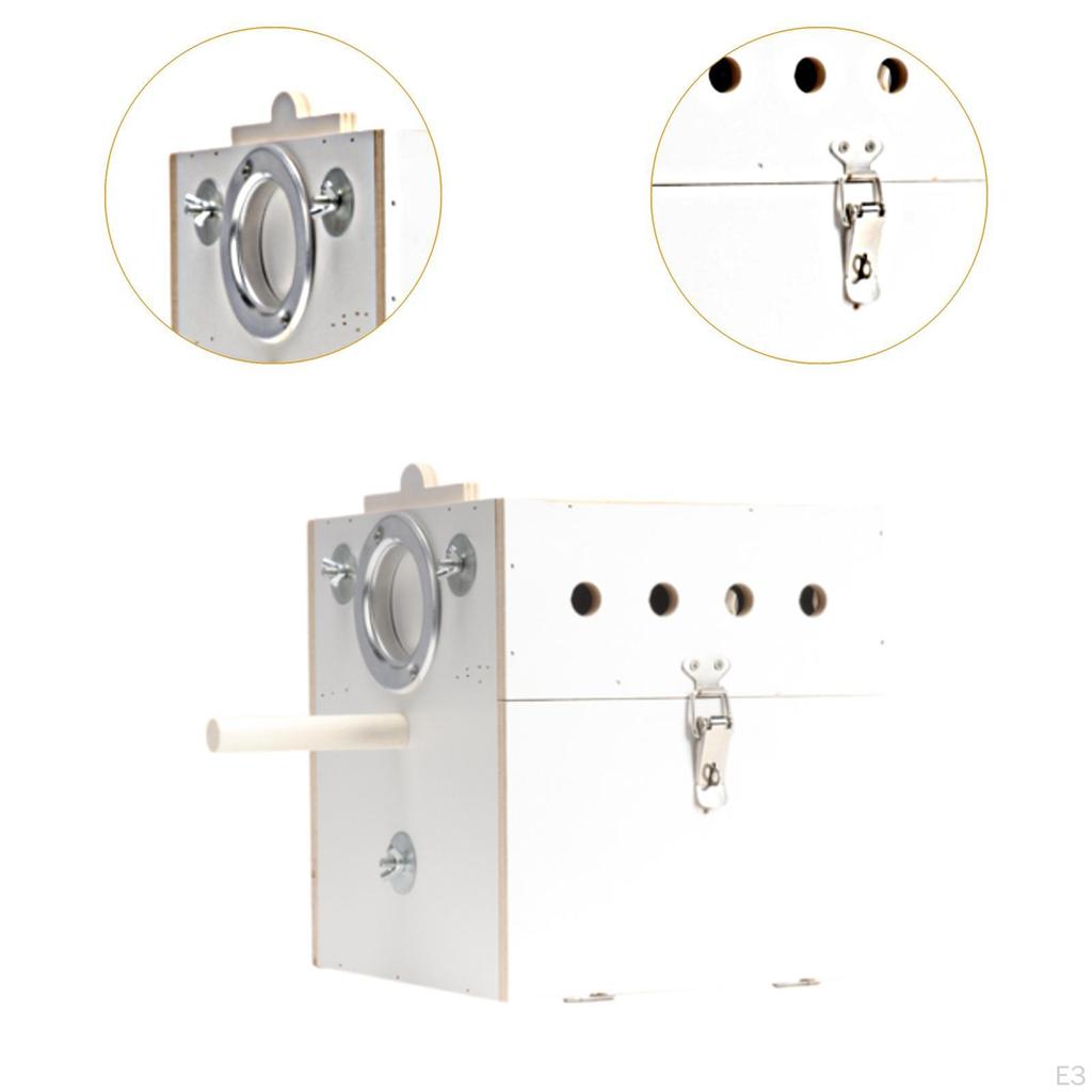 Bird Nest Box Parrot Mating Breathable House, Hanging Wooden Pet Parrots