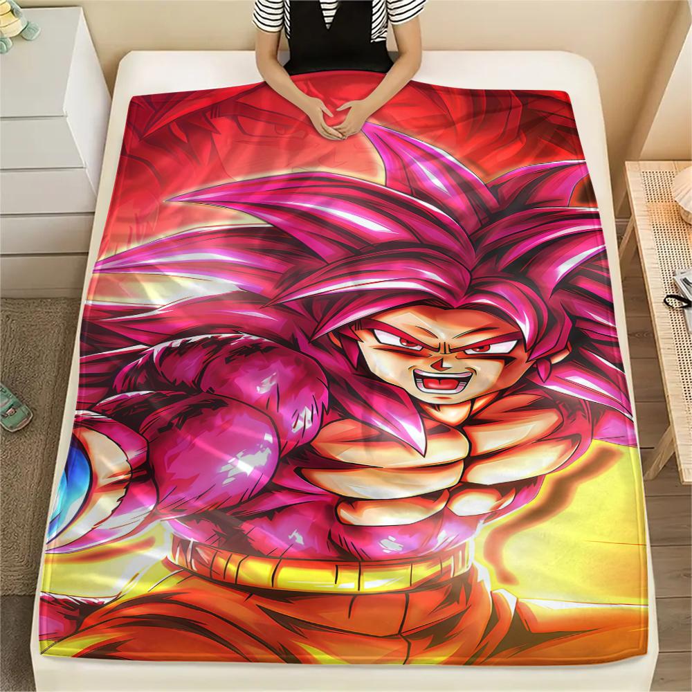 Dragon Ball Majin Buu Flannel Blanket Stylish Print Perfect For Home Bed Sofa Chair Travel Picnic -HE14