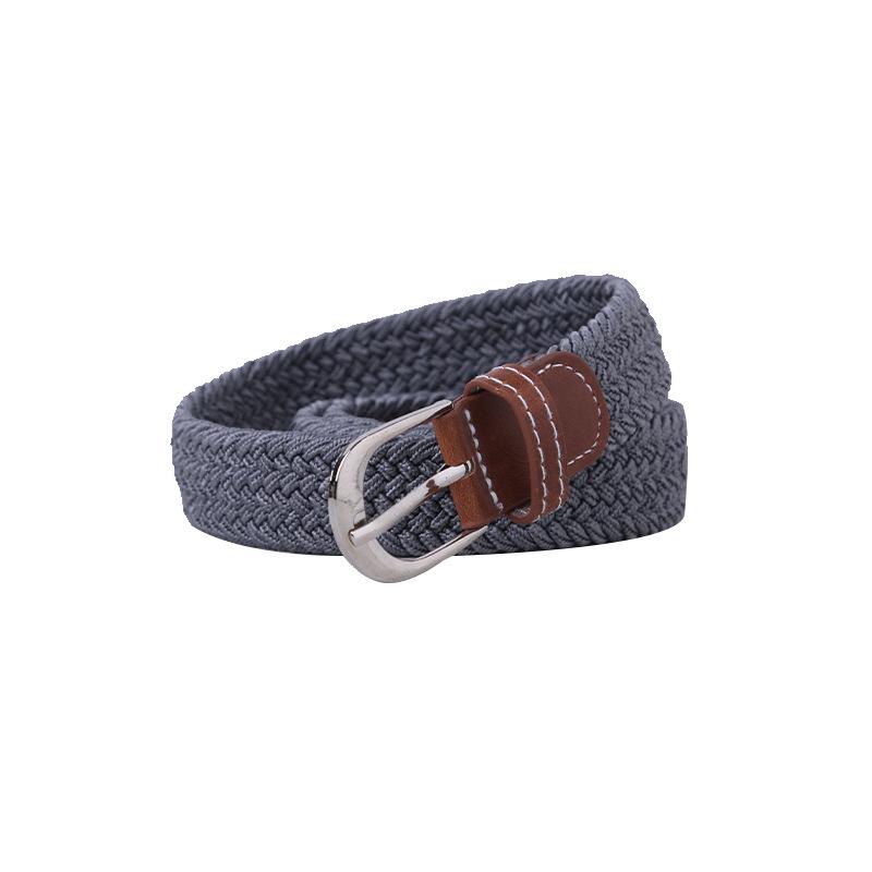 Unisex Fashionable Elastic Canvas Belt - Versatile and Simple Design