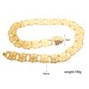 Carved Flower Waist Chain Body Jewelry Belly Dance Waist Belt Simple Metal Body Chain  Beach