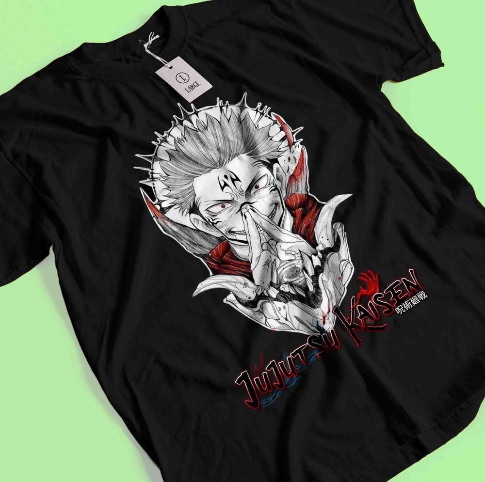 

Футболка Сукуна Футболка Годжо Сатору Футболка Магическая битва Футболка Тодзи Футболка Итадори Махорага 4XL