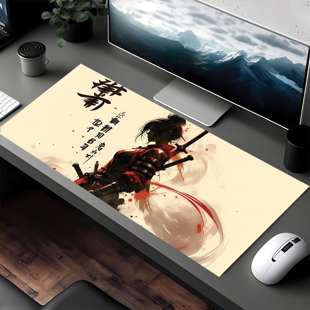 Super beautiful Japanese style Mouse pad large Mouse pad Samurai Mouse pad DESMAT full size model