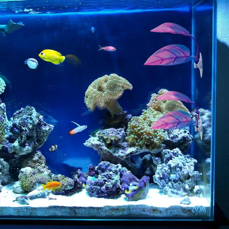 Schwimmendes Betta-Blattbett Künstliches Fisch-Ruheblatt Saugnapf Aquarium-Pflanze Hängematte Betta-Laichdekoration Fischbecken-Dekor